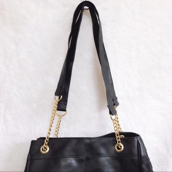 Lancôme Black Gold Chain Shoulder Clasp Bag - Picture 7 of 8